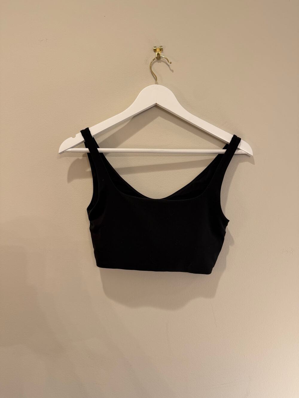Lululemon Black Longline Padded Sports Bra Size S/M